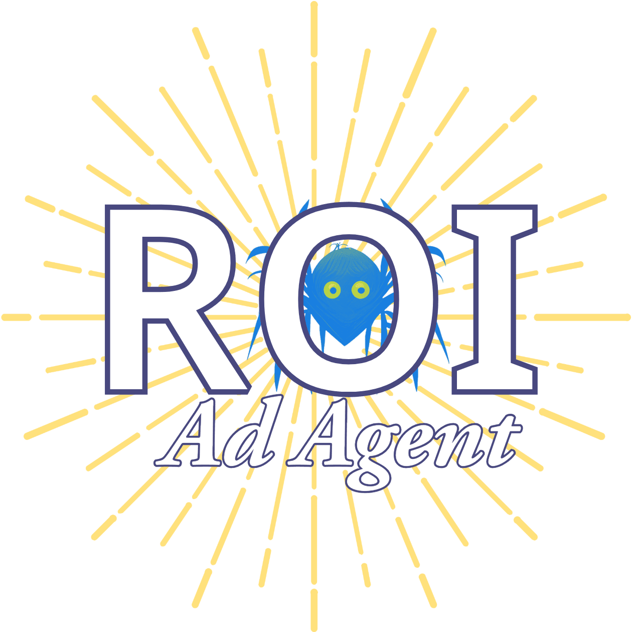ROI Ad Agent Logo with Burst 2024 1260px Transparent